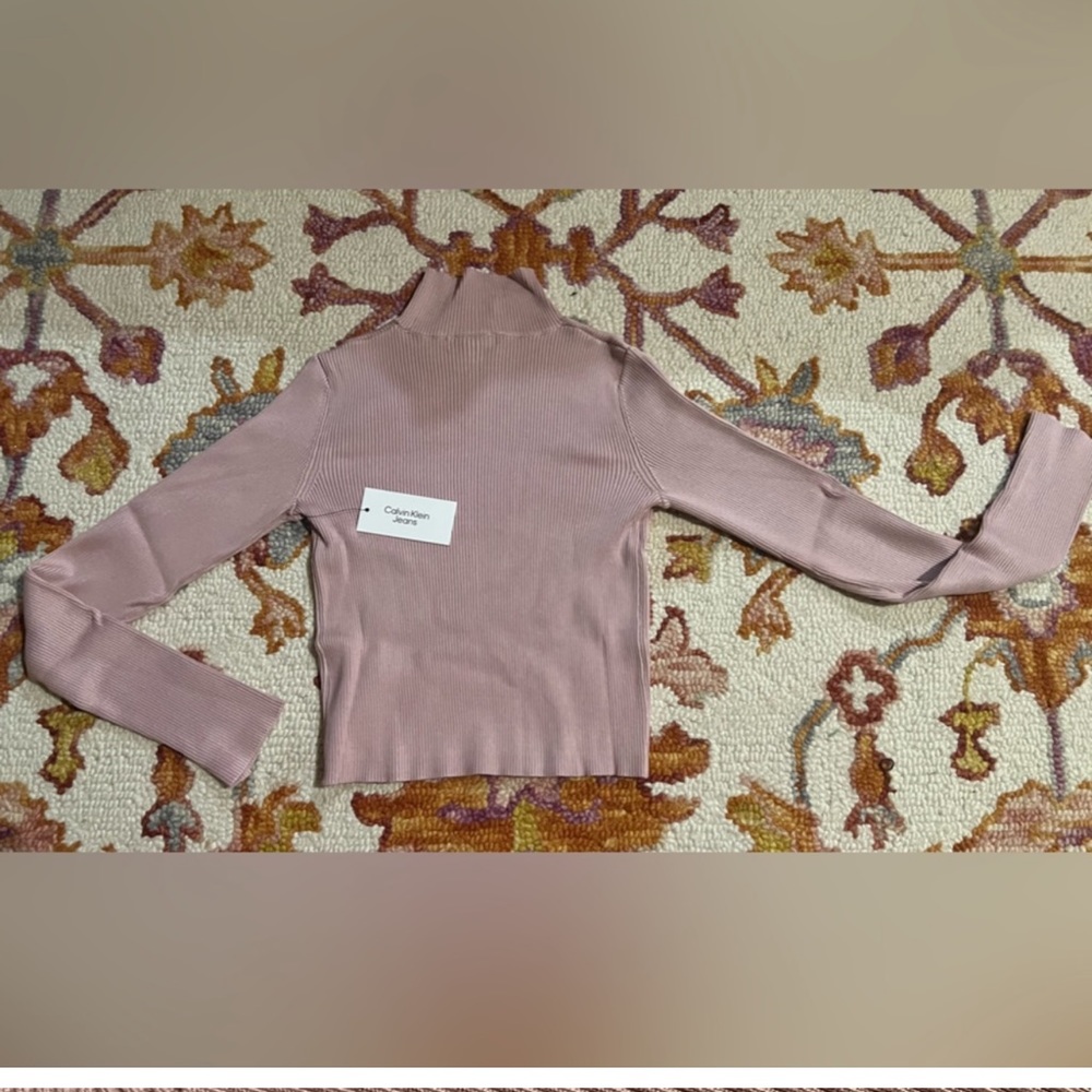 Pink Mock neck